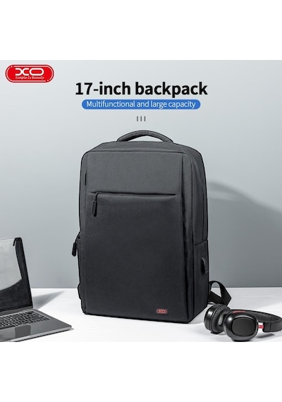 Cb02 17 İnç Su Geçirmez Bölmeli Fonksiyonel İş Ve Günlük Laptop Sırt Çantası Renkli