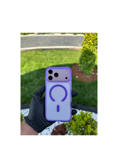 Apple iPhone Uyumlu 17/18 Promax Turuncu Airbag Korumalı Kılıf Mor - 925130897 Mor