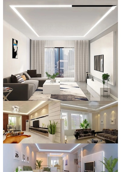 Şerit Led 1 Metre Beyaz 3 Çipli Aydınlatma Mutfak Salon Yatak Odası Led Işık