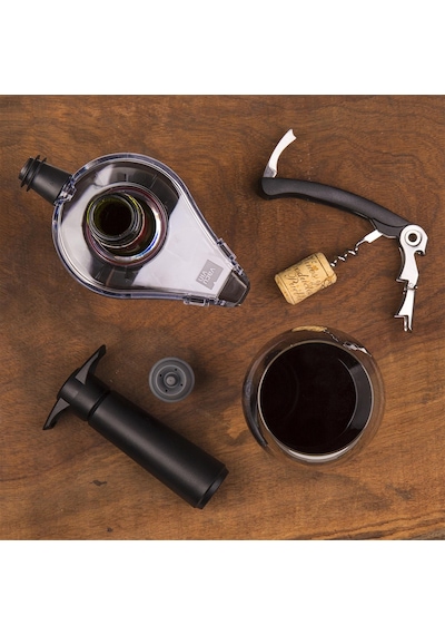 Vacu Vin Wine Aerator - Şarap Havalandırıcı Gri - Kutulu - Gri
