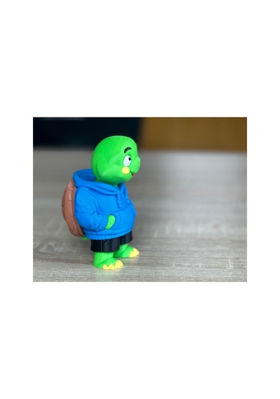 Kapüşonlu Kaplumbağa Figürü 10cm