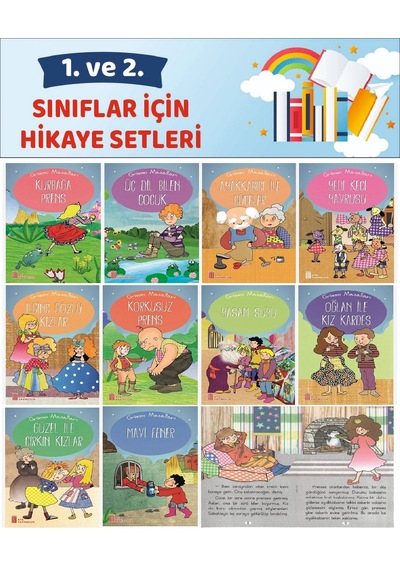 1.ve 2.sınıflar İçin Okumayı Sevdiren Grimm Masalları 16 Sayfa