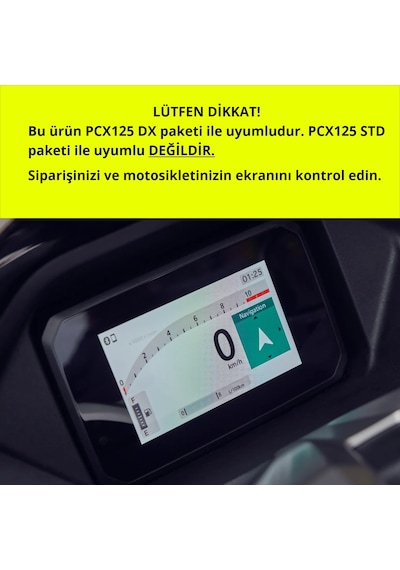 Honda Pcx125 Dx Ekran Koruyucu 5 İnç Tft Gösterge Ekran 2025 ' Sadece Ekran Koruyucu
