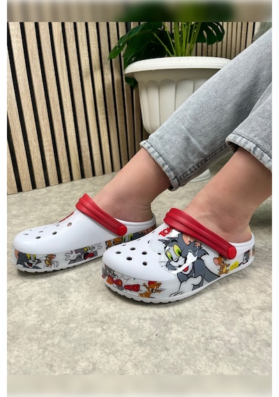 Günlük Anne Kız Terlik Sabo Hemşire Doktor Aşçı Sandalet Desenli Taban Crocs Crf-8246 Tomvejerry Günlük Anne Kız Terlik Sabo Hemşire Doktor Aşçı Sandalet Desenli Taban Crocs Crf-8246 Tomvejerry