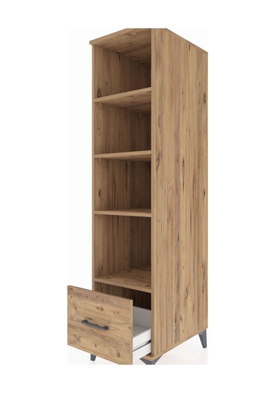 Kronos Dolap 4 Raflı Tek Çekmeceli 44x59x182 Çam-çam Atlas Çam