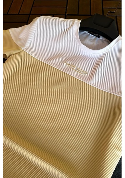Ft 2469 For The Oceans Flok Baskı Slim Fit Erkek Tshirt 001 Ft 2469 For The Oceans Flok Baskı Slim Fit Erkek Tshirt 001
