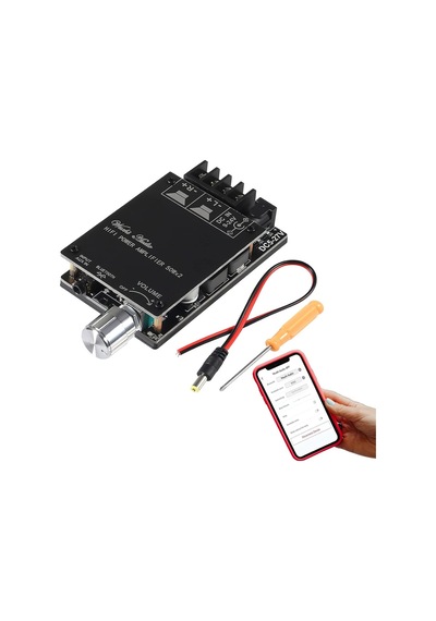 Zk-502c Bluetooth 5.0 Amplifikatör Kartı, 100w Ses Amfi Kartı Çift Kanallı Dc8-24v, Parolasız Evdeki Pasif Hoparl