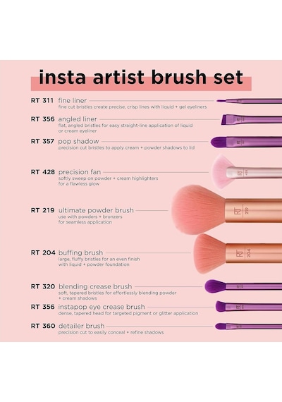 Real Techniques RT-0071 Insta Artist Brush Set