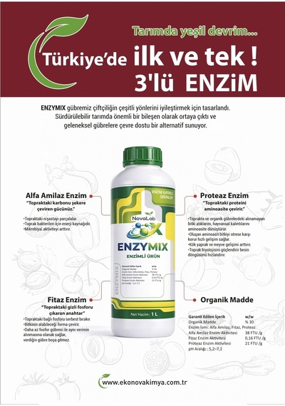 Enzymix 1 Lt Alfa Amilaz Fitaz Proteaz Enzimli Gübre
