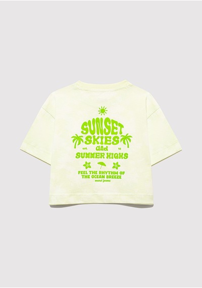 Mavi Loose Baskılı Yeşil Kız Çocuk T-shirt M7610324-90385 Yeşil