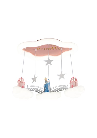 Elsa Figürlü Pembe Sarkıt Çocuk Odası Led Avize Diğer
