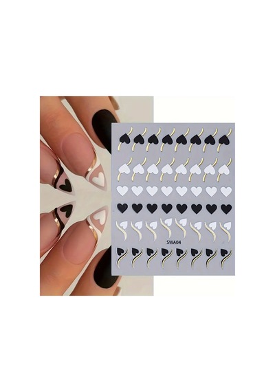 Nailist Heart Sevgililer Günü Özel 14 Şubat Kalpli Tasarım - Tırnak Sticker Nail Art Tırnak Dövmesi 64640340