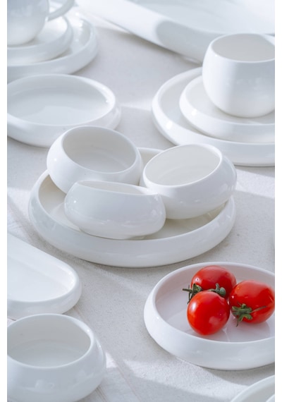 Acar Bianco Perla 6 Kişilik 33 Parça Kahvaltı Takımı Beyaz