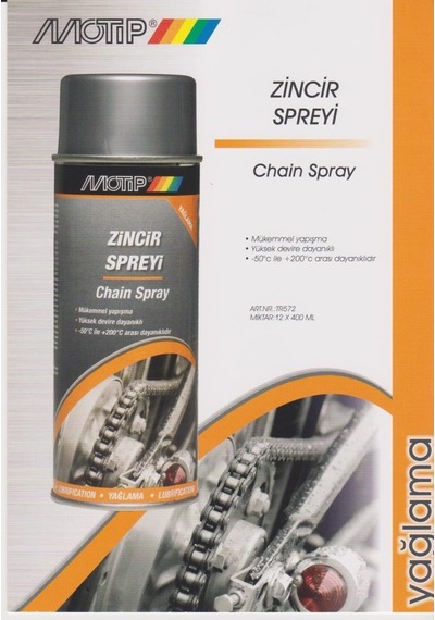 Motip Zincir Yağlama Spreyi 400Ml - Chain Spray