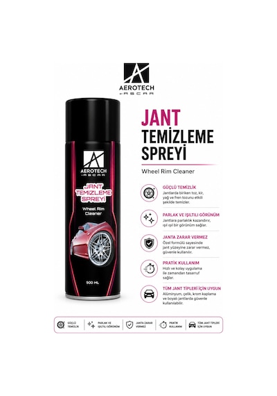 Aerotech Jant Temizleme Spreyi 500 Ml