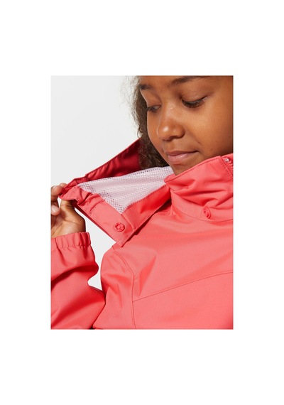 Helly Hansen Jr Crew Hooded Yağmurluk Mont Pembe