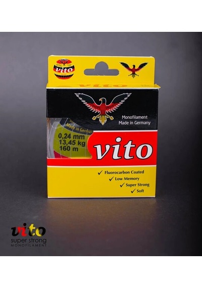 Vito Süper Strong Monoflament Şeffaf Misina 160 Metre 0,24mm - Standart
