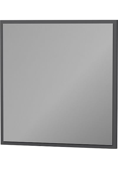 Dekorosso Sır Modern Dekoratif Salon Banyo Kare Ayna Antrasit