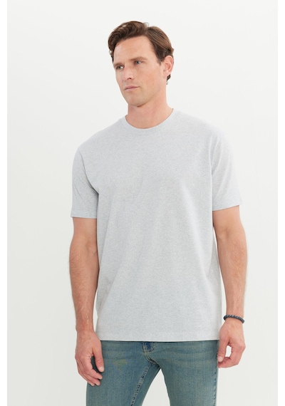 AC&Co / Altınyıldız Classics Erkek Grı Melanj Pamuklu Modern Fit Rahat Kesim Bisiklet Yaka Tişört Gri Melanj AC&Co / Altınyıldız Classics Erkek Grı Melanj Pamuklu Modern Fit Rahat Kesim Bisiklet Yaka Tişört Gri Melanj