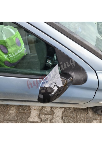 Peugeot 206 Batman Ayna Kapak Piano Black - M4 Model Parlak Siyah