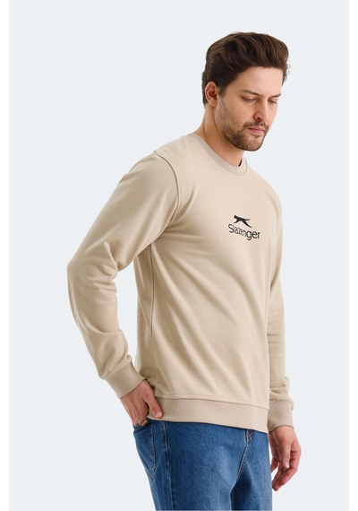 Slazenger Ortwın Erkek Bej Sweatshirt Bej