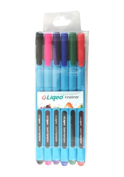 Liqeo Fineliner Kalem 6 Renk