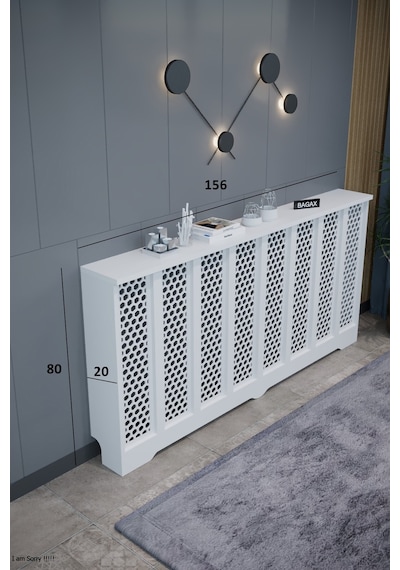 Petek Kaplama Modern Radyatör Kapatma Ünitesi Ön Panel Mdf Tasarım İç Ölçü 156 Cm Dış Ölçü 160 Cm Petek 156 Beyaz D6 Petek Kaplama Modern Radyatör Kapatma Ünitesi Ön Panel Mdf Tasarım İç Ölçü 156 Cm Dış Ölçü 160 Cm Petek 156 Beyaz D6