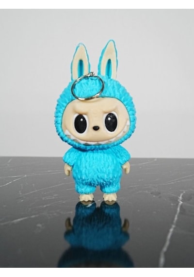 Labubu Figür Anahtarlık Turkuaz 13 Cm Kaliteli - Lisinya Ladybug