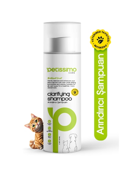 Petissimo Care Arındırıcı Kedi Şampuanı - Pire Parazit Kene Karşıtı Kedi Şampuanı - 200 Ml