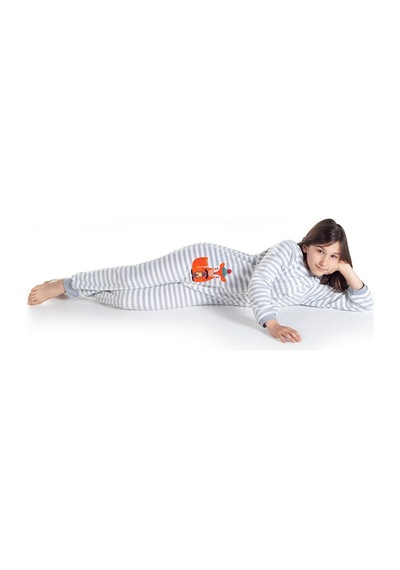 Owli Kids Kız Çocuk Polar Pijama Fox