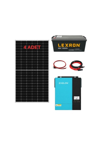 Bağ, Bahçe, Karavan İçin Lityum Akülü Hazır Paket Solar Güneş Enerji Sistemi Paket 6 Bağ, Bahçe, Karavan İçin Lityum Akülü Hazır Paket Solar Güneş Enerji Sistemi Paket 6