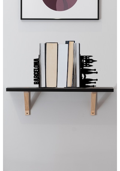 Hobi Demir Sanat Barcelona Figürlü Dekoratif Metal Kitap Tutucu