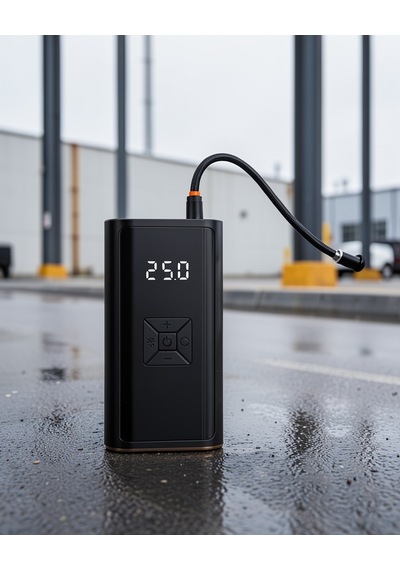 Kablosuz Lastik Şişirme Kompresörü Dijital Ekranlı 12v