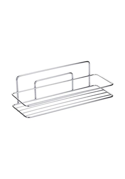 Tekli Parlak Krom Yapışkanlı Banyo Rafı, Duş Şampuanlık, Paslanmaz Metal Raf (Vidala/Yapıştır) - TŞ-01