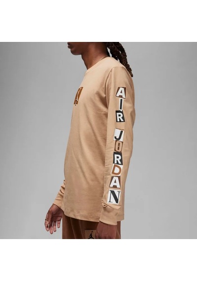 Nike Jordan Long-sleeve Erkek Kahverengi Uzun Kol T-shirt