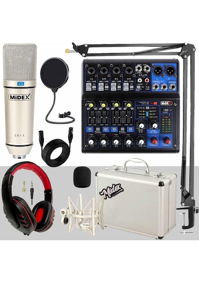 Behringer C-1mdx Condenser Mikrofon Ve Midex Mdx-999 Mikser Set