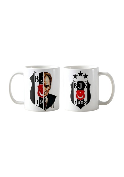 Beşiktaş Atatürk Kupa Bardak Tek Adet K069 Çok Renkli
