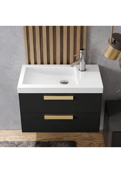 Turavit İda Dikdörtgen Etajer Uyumlu Beyaz Lavabo 28x45 Cm Id0703 Beyaz