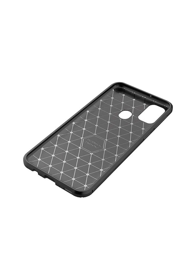 Samsung Uyumlu Galaxy M31 Kilif Tam Koruma Karbon Tasarim Negro Silikon 426916022