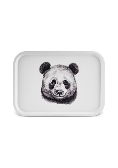 Karaca  Apricot Biome Panda Desenli Dikdörtgen Tepsi