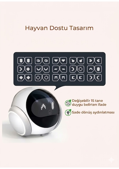 Magic S1 Mobil Kameralı Akıllı Evcil Hayvan Robotu - Full Hd 1080p - Otomatik Şarjlı, Lazerli Ve Çift Yönlü Ses Destekli