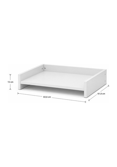 Vera Mini Çamaşır Makinesi Dolabı Üst Raf Organizer Beyaz