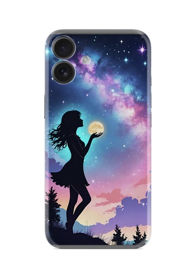 Apple İphone Uyumlu 16 Kılıf Boutique Baskılı Resimli Woman İn Moon Pcode -005