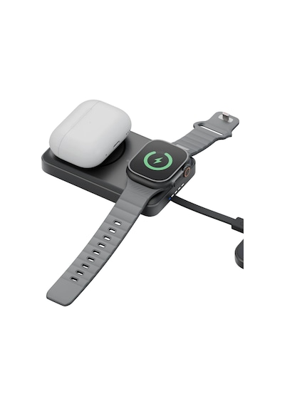 Energea Magpac Pro 35s 10.000 Mah 35w Type-c Dahili Kablolu 15w Qi2 Telefon Saat Magsafe Powerbank Siyah