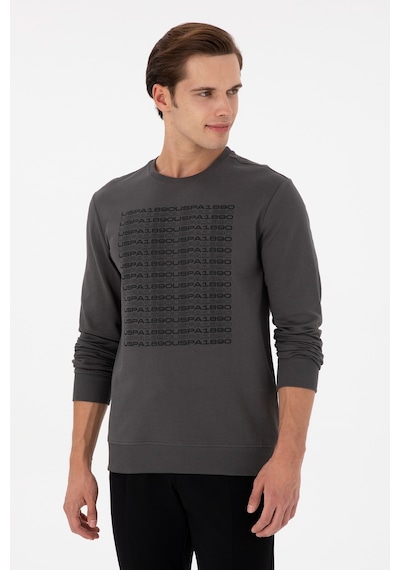 U.S. Polo Assn. Erkek Regular Fit Bisiklet Yaka Antrasit Sweatshirt 50293461-VR006