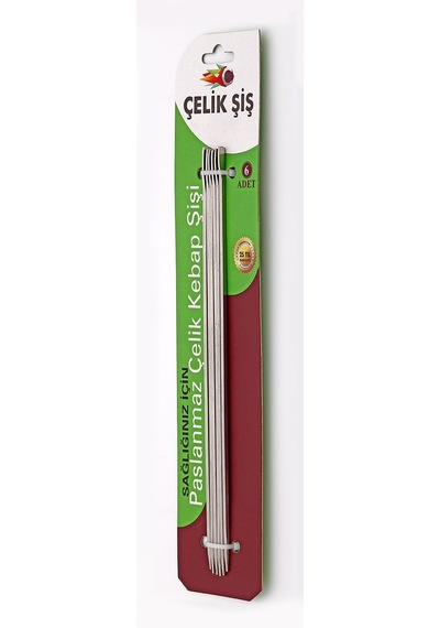 Gönen Çelik Paslanmaz Çelik Elektrikli Izgara Şişi Kare 6 Adet