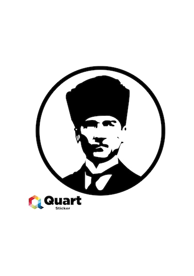 Kalpaklı Atatürk Oto Sticker Araba Sticker