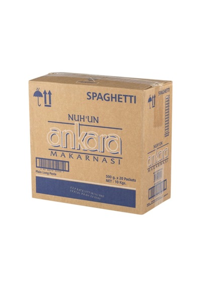 Nuh Un Ankara Spaghetti 500 G 20 Adet