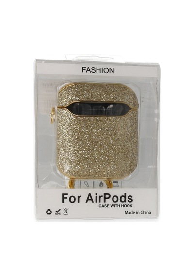 Airpods 2 2.nesil Spell Simli Kılıf - Gold