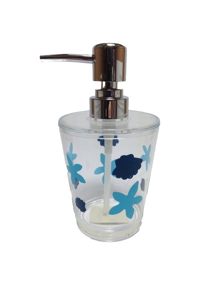 Sıa Sıvı Sabunluk Benekli Desen 8x8x16cm 350ml